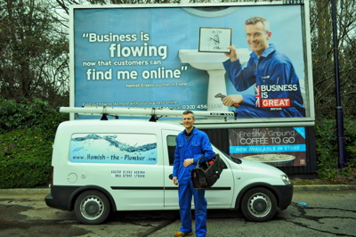 Hamish Erskine, Hamish the Plumber, Plumbers in Salisbury, Business is Great