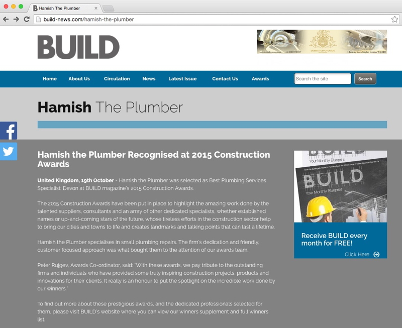  build-news.com/hamish-the-plumber 